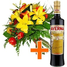Bottle of Amaro + Flowers (Curated)